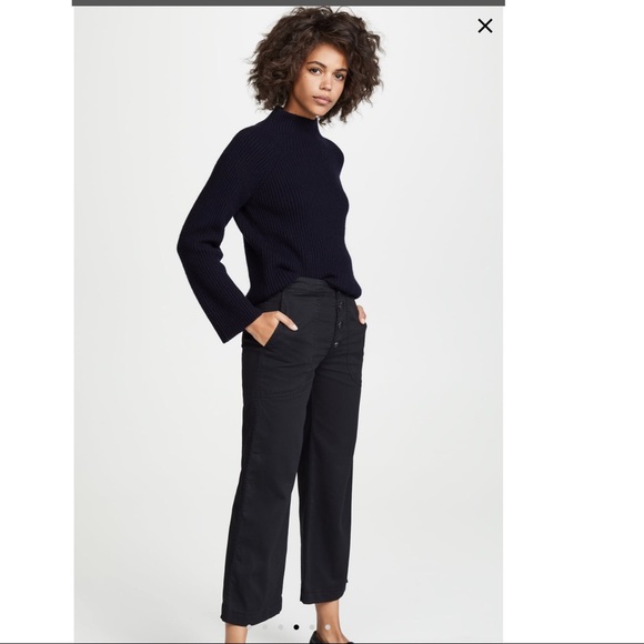 AG Etta Workwear High Waist Wide Leg Crop Pants - Picture 1 of 13